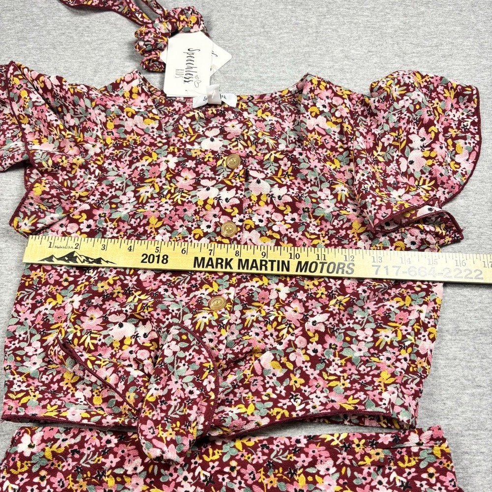 NWT Speechless Kids Floral 2-Pc Dress Skirt Ruffle Sleeve Top Girls 16 Y2K‎ - Picture 9 of 12